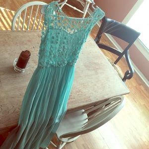 Mint Long Dress